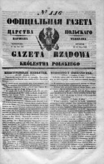 Gazeta Rządowa Królestwa Polskiego 1848 II, No 116