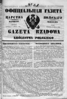 Gazeta Rządowa Królestwa Polskiego 1852 I, No 51