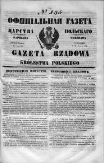 Gazeta Rządowa Królestwa Polskiego 1848 II, No 135