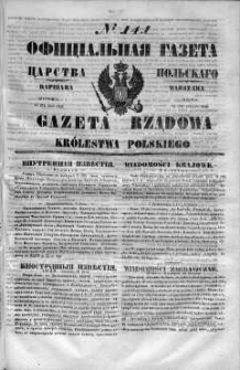 Gazeta Rządowa Królestwa Polskiego 1848 II, No 141