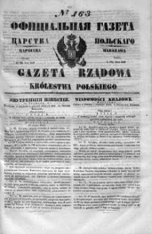 Gazeta Rządowa Królestwa Polskiego 1848 III, No 163