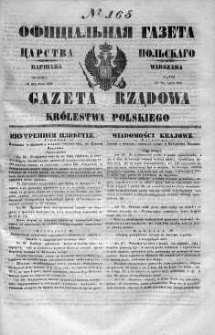 Gazeta Rządowa Królestwa Polskiego 1848 III, No 165