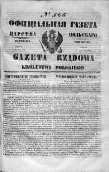 Gazeta Rządowa Królestwa Polskiego 1848 III, No 166