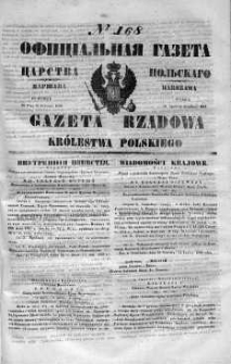Gazeta Rządowa Królestwa Polskiego 1848 III, No 168