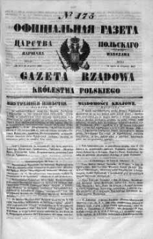 Gazeta Rządowa Królestwa Polskiego 1848 III, No 175