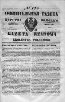 Gazeta Rządowa Królestwa Polskiego 1848 III, No 178
