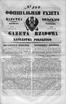 Gazeta Rządowa Królestwa Polskiego 1848 III, No 180