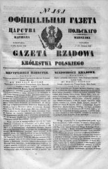 Gazeta Rządowa Królestwa Polskiego 1848 III, No 181