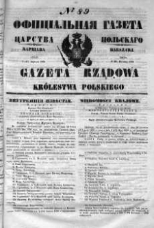 Gazeta Rządowa Królestwa Polskiego 1852 II, No 89