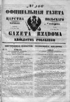 Gazeta Rządowa Królestwa Polskiego 1852 II, No 106
