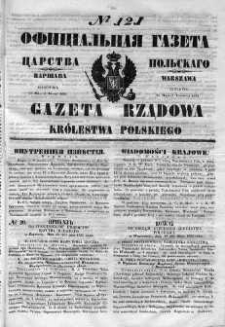 Gazeta Rządowa Królestwa Polskiego 1852 II, No 121