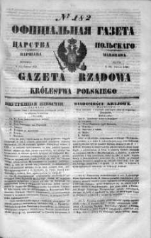 Gazeta Rządowa Królestwa Polskiego 1848 III, No 182