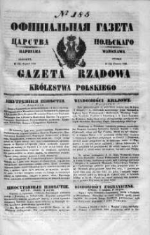 Gazeta Rządowa Królestwa Polskiego 1848 III, No 185