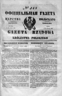 Gazeta Rządowa Królestwa Polskiego 1848 III, No 188