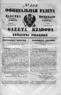 Gazeta Rządowa Królestwa Polskiego 1848 III, No 191
