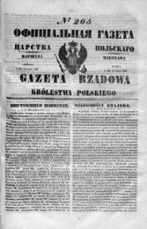 Gazeta Rządowa Królestwa Polskiego 1848 III, No 205