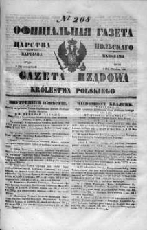 Gazeta Rządowa Królestwa Polskiego 1848 III, No 208