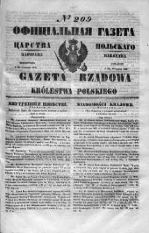 Gazeta Rządowa Królestwa Polskiego 1848 III, No 209