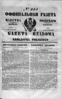Gazeta Rządowa Królestwa Polskiego 1848 III, No 211