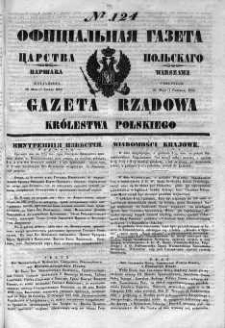 Gazeta Rządowa Królestwa Polskiego 1852 II, No 124