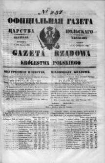 Gazeta Rządowa Królestwa Polskiego 1848 IV, No 237