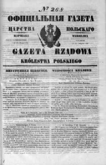 Gazeta Rządowa Królestwa Polskiego 1848 IV, No 268
