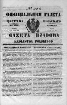 Gazeta Rządowa Królestwa Polskiego 1848 IV, No 279