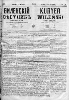 Kuryer Wileński. Gazata urzędowa, polityczna i literacka 1861, No 79