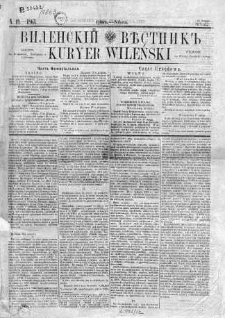 Kuryer Wileński. Gazata urzędowa, polityczna i literacka 1863, No 19