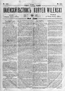 Kuryer Wileński. Gazata urzędowa, polityczna i literacka 1863, No 133