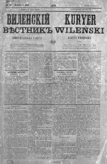 Kuryer Wileński. Gazata urzędowa, polityczna i literacka 1860, No 43