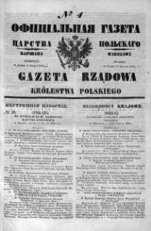 Gazeta Rządowa Królestwa Polskiego 1860 I, No 4