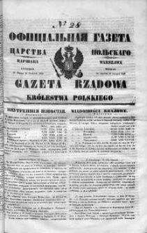 Gazeta Rządowa Królestwa Polskiego 1849 I, No 28
