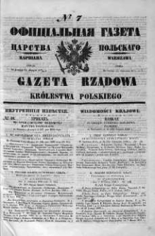 Gazeta Rządowa Królestwa Polskiego 1860 I, No 7