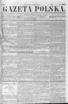Gazeta Polska 1863 II, No 74