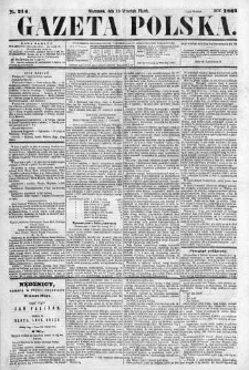 Gazeta Polska 1862 III, No 214