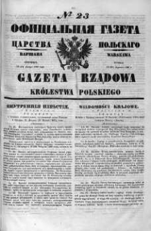 Gazeta Rządowa Królestwa Polskiego 1860 I, No 23