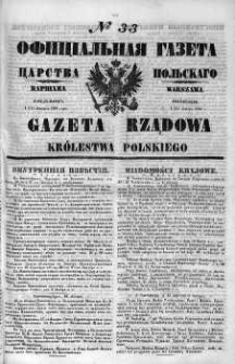 Gazeta Rządowa Królestwa Polskiego 1860 I, No 33