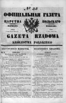 Gazeta Rządowa Królestwa Polskiego 1860 I, No 35