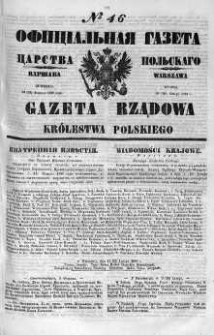 Gazeta Rządowa Królestwa Polskiego 1860 I, No 46