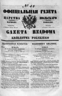 Gazeta Rządowa Królestwa Polskiego 1860 I, No 48