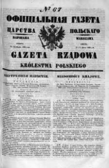 Gazeta Rządowa Królestwa Polskiego 1860 I, No 67