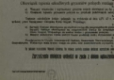 Zarządzenie Starosty Powiatowego z dnia 1. IV. 1947 r. w sprawie przymusowego tępienia gryzoniów polnych