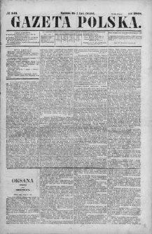 Gazeta Polska 1868 III, No 143