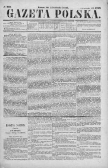 Gazeta Polska 1868 IV, No 233