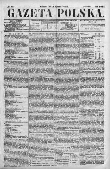 Gazeta Polska 1871 I, No 14