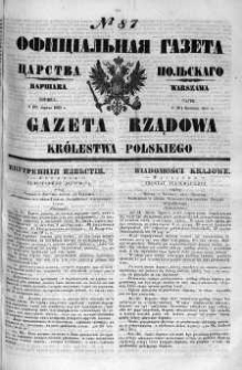 Gazeta Rządowa Królestwa Polskiego 1860 II, No 87
