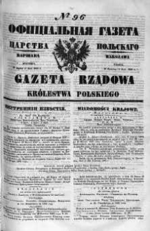Gazeta Rządowa Królestwa Polskiego 1860 II, No 96
