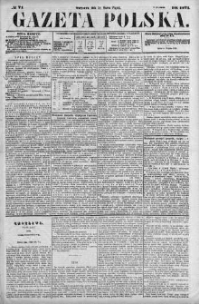 Gazeta Polska 1871 I, No 71