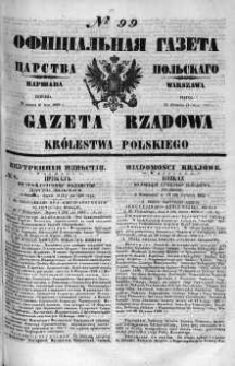 Gazeta Rządowa Królestwa Polskiego 1860 II, No 99